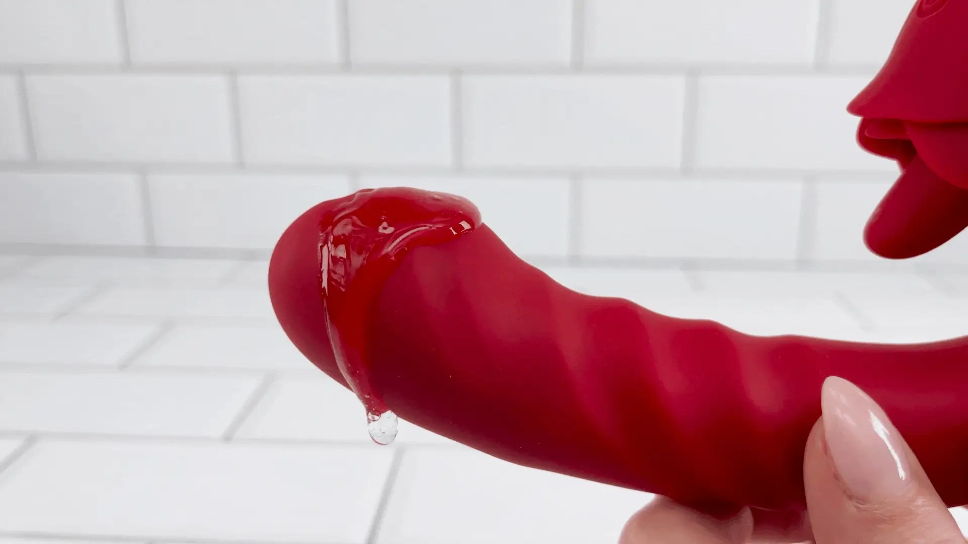 Rose Tongue Thruster Silicone Women's Sex Toy - Image 6