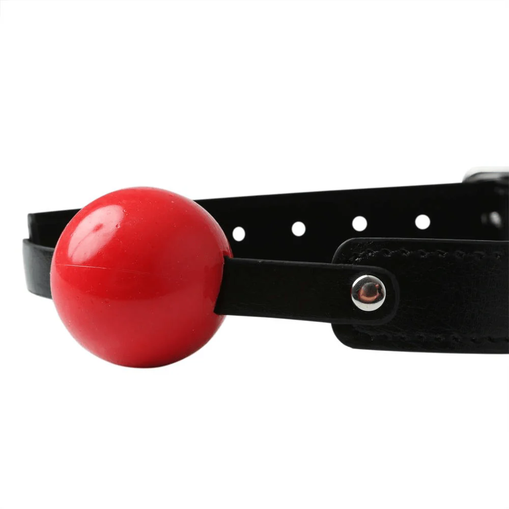Sex And Mischief Solid Red Ball Gag - Image 3