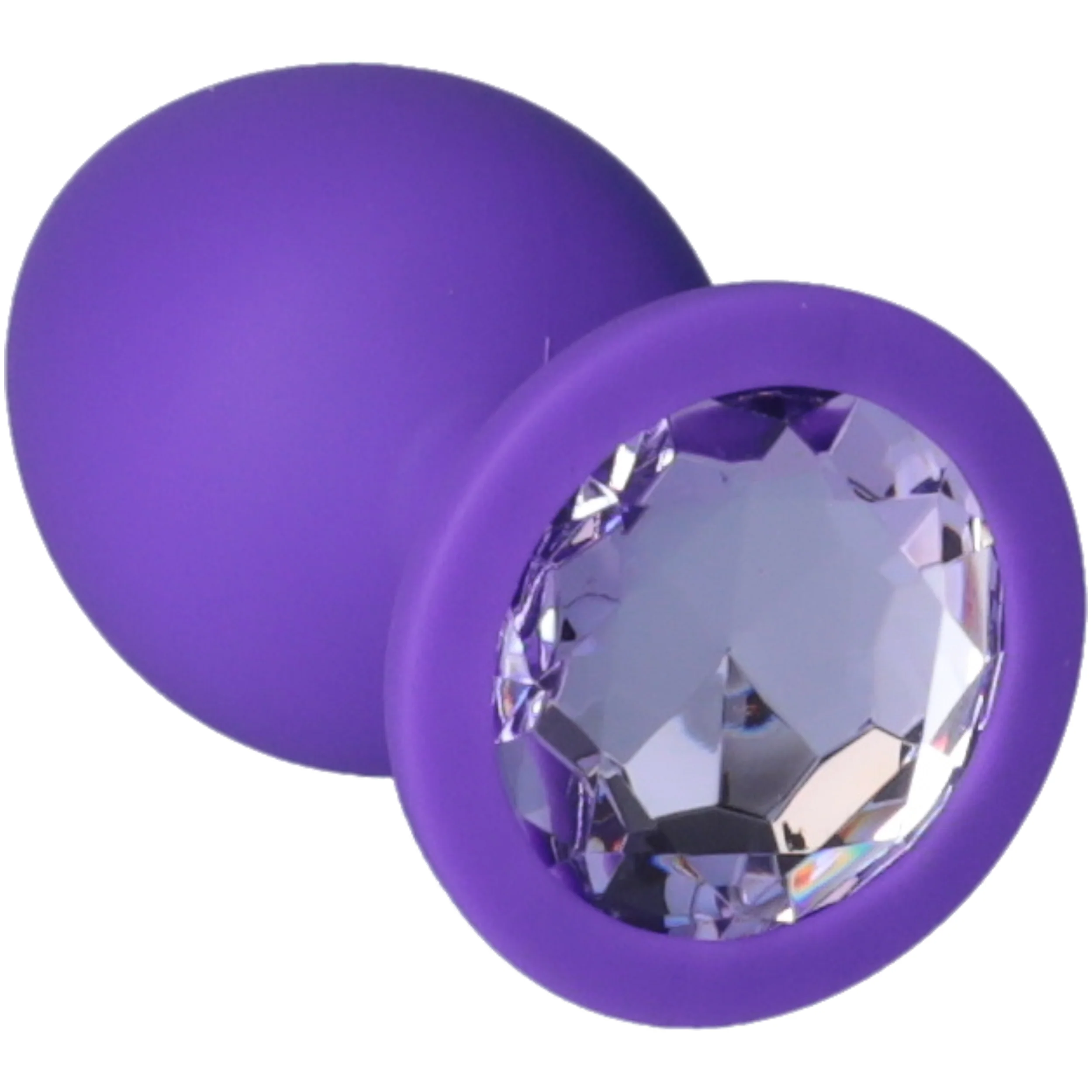 Silicone Jeweled Anal Plug - Available In 3 Sizes! - Image 4