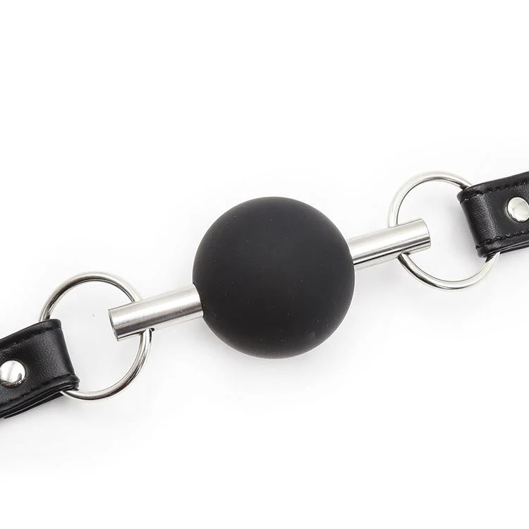Silicone Ball Gag With Leather Straps - Image 5
