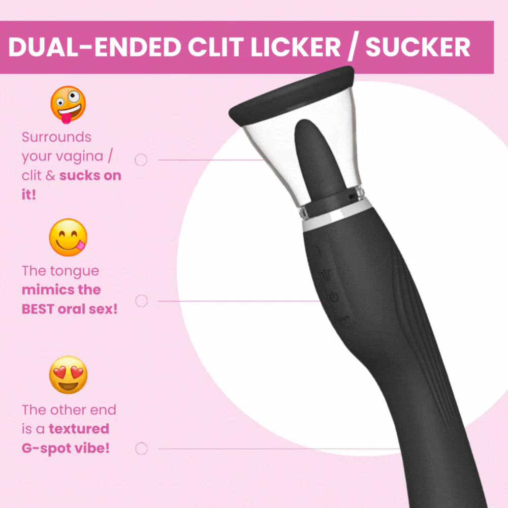 Ultimate Tongue Licker - Powerful Dual-Ended Vibrator & Sucking Tongue! - Image 3