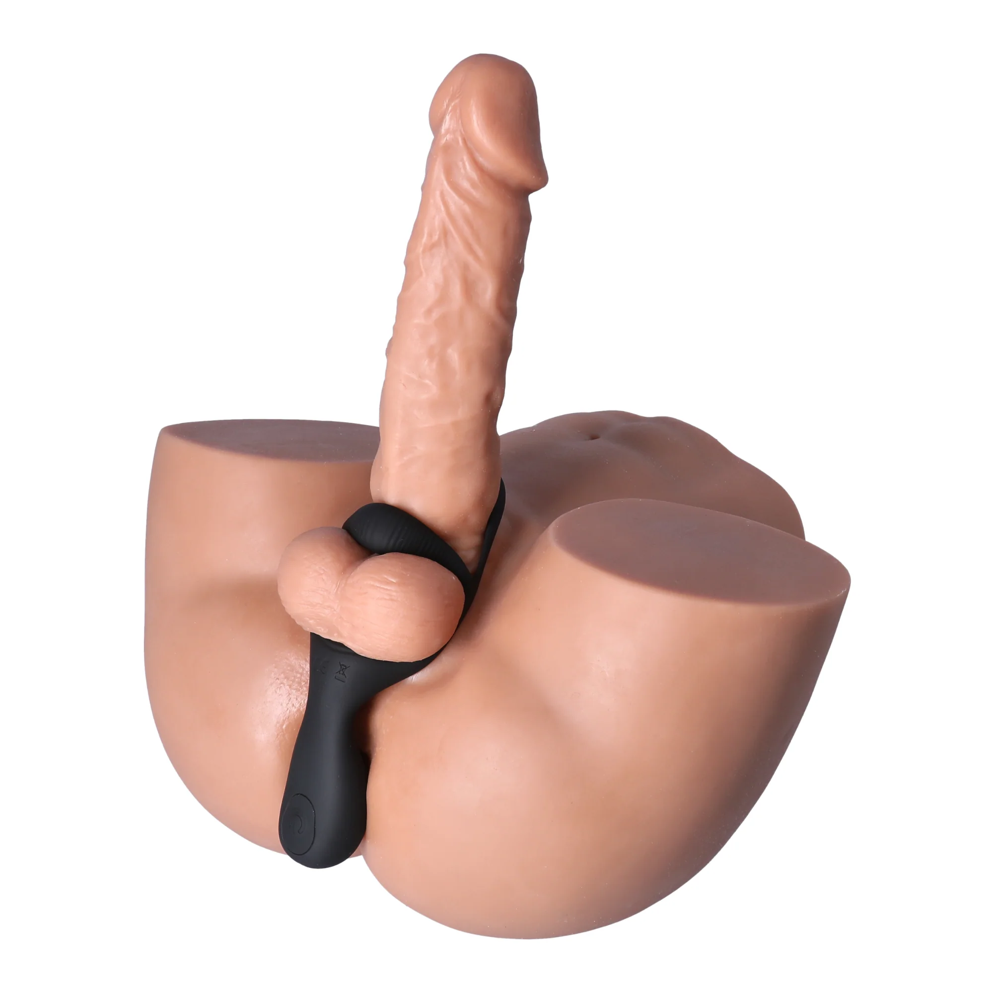 Double Cock Ring with Taint & Clit Stimulator - Strengthens Your O's! - Image 11