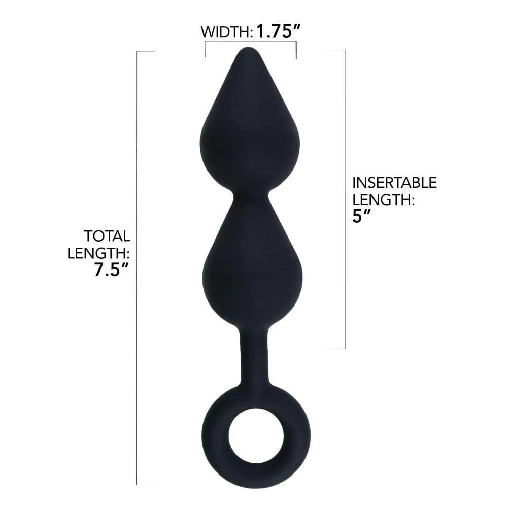 Tapered Silicone Anal Probe With Looped Base - Image 5