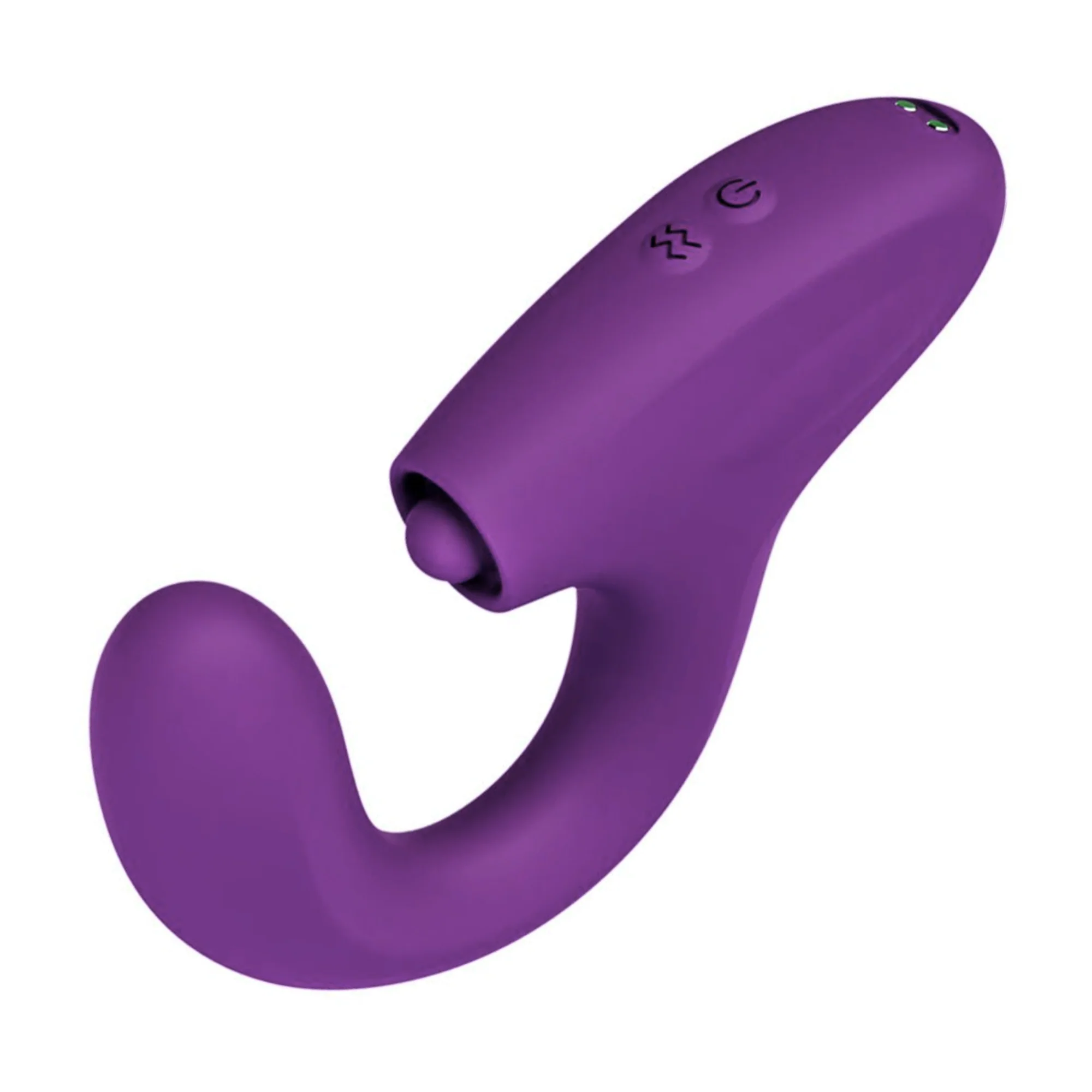Curved G-Spot Dual Action Vibrator with Clit Tapper - Image 8