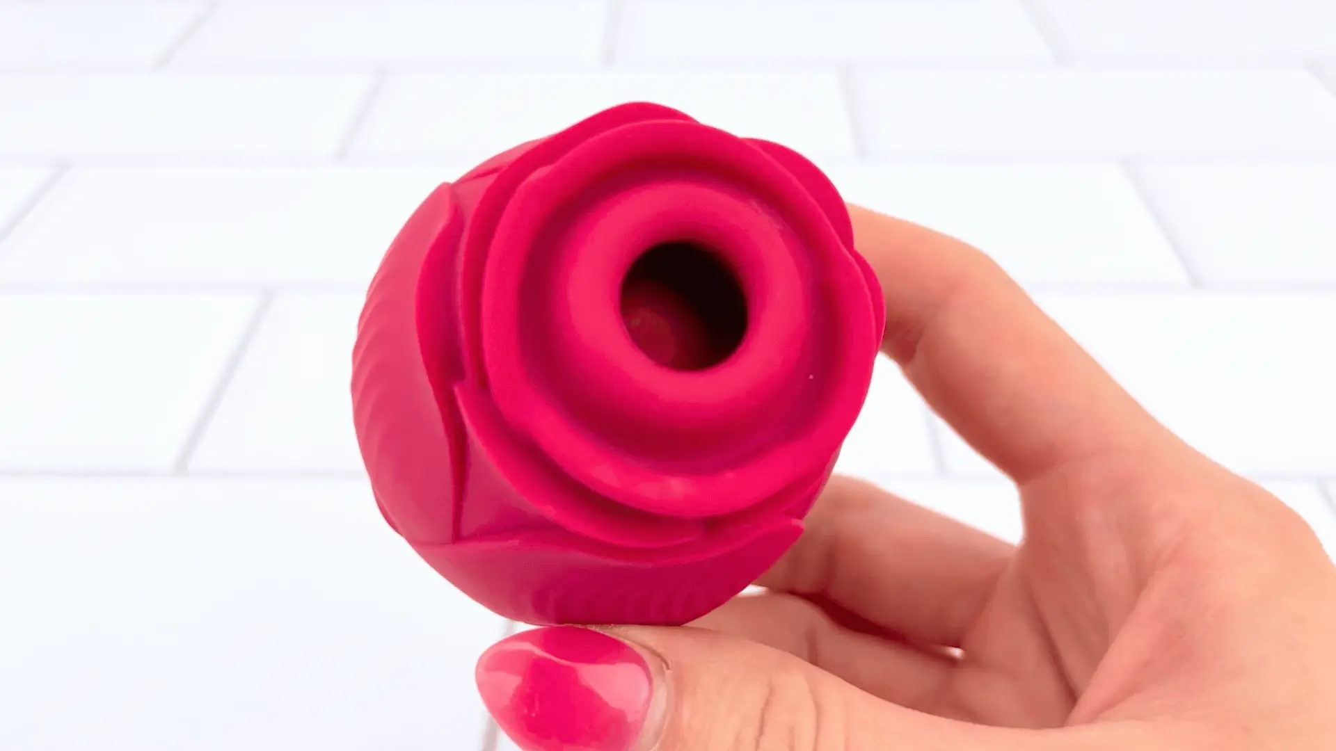 Rose Sex Toy Air Pulse Stimulator with Thicker Lip for Stronger Suction! - Image 2