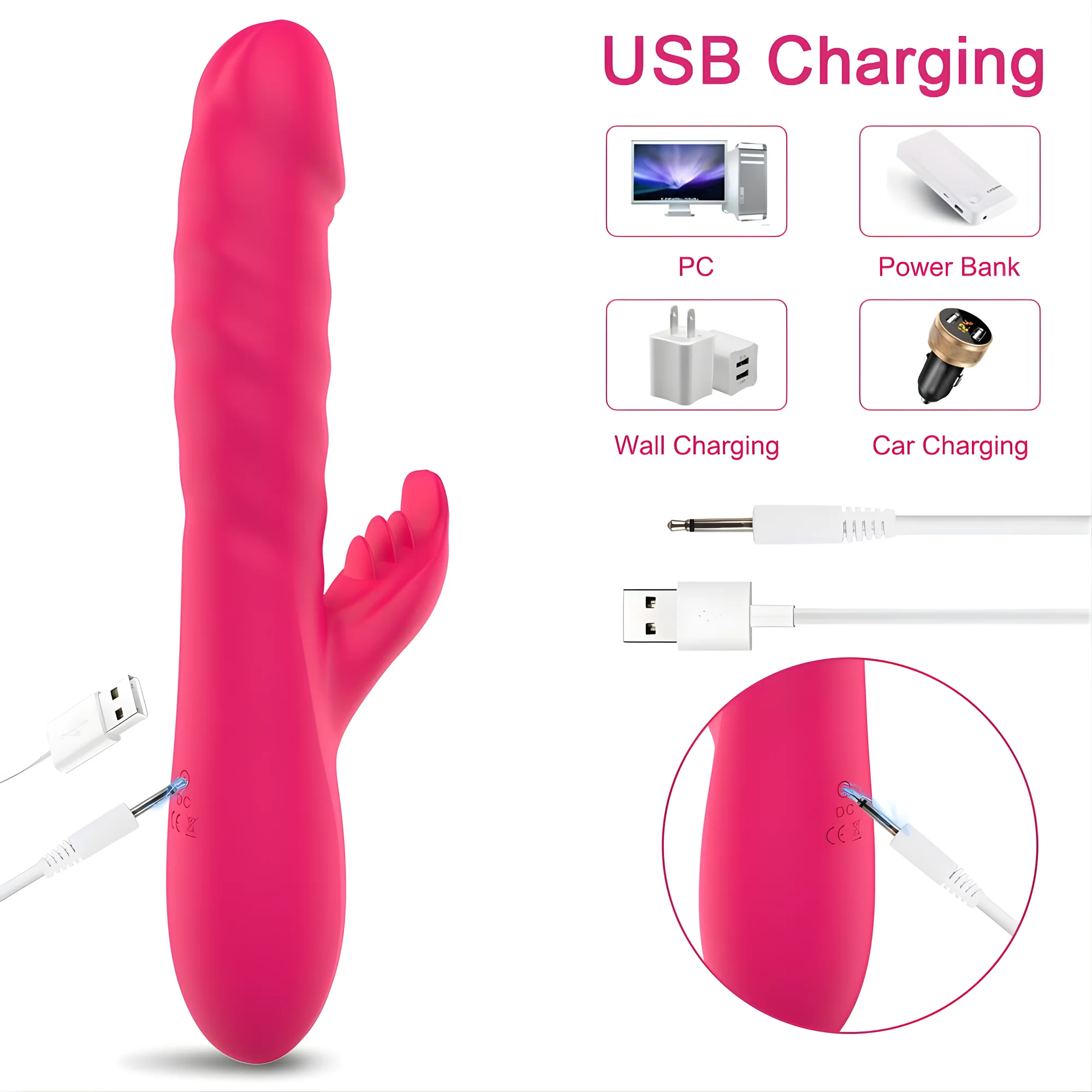 Thrusting Spinning Licking Dual Action Vibrator - Rolling Beads Massage Inner Walls with Every Thrust! - Image 9