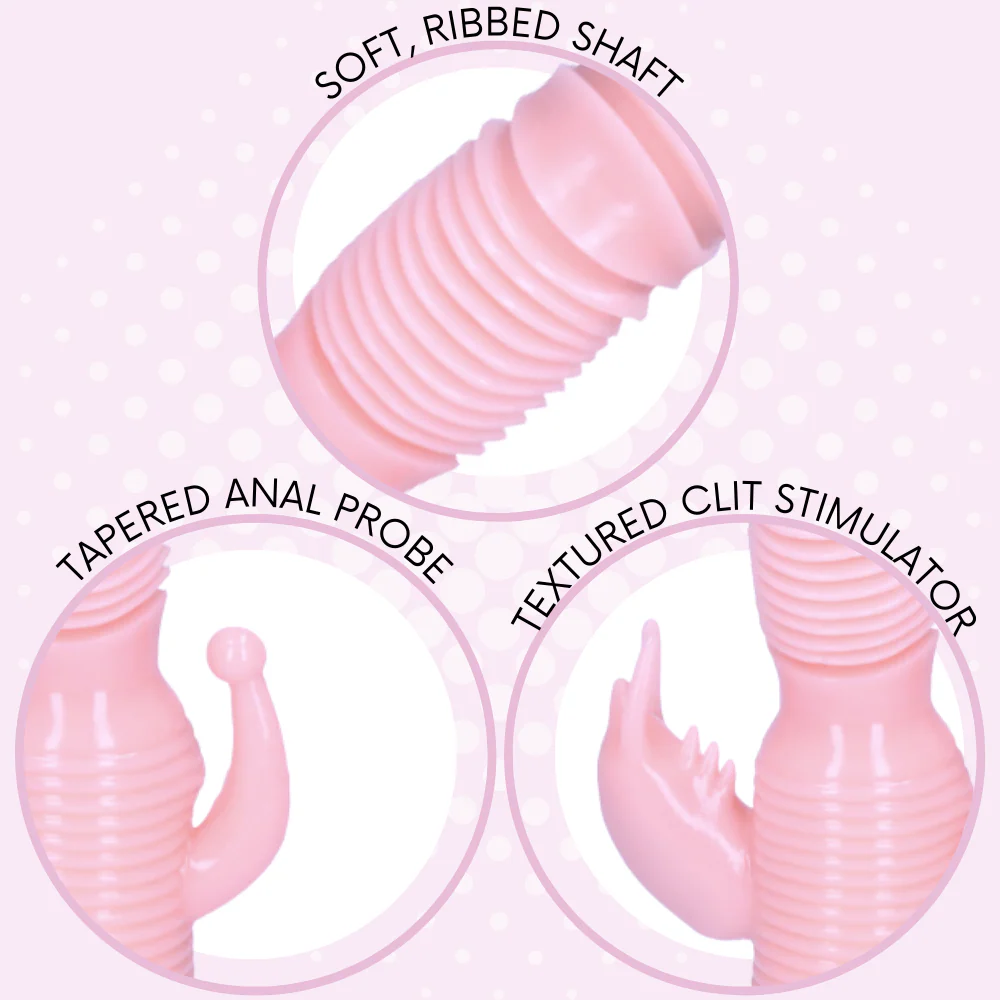Rippled Triple Stimulating Power Vibrator - Image 7