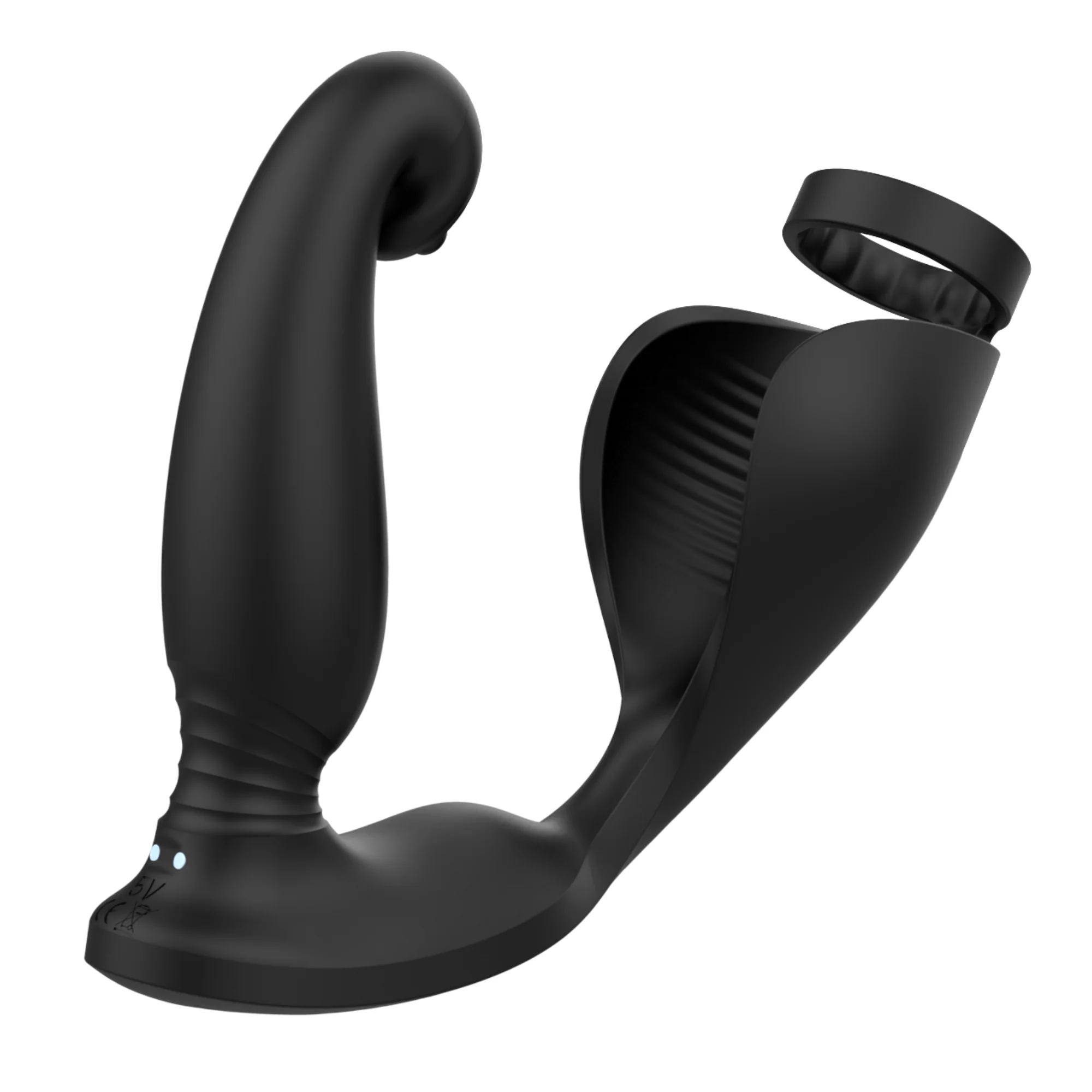 Triple Stimulation Cock Ring - Stay Harder While Vibes Hit Your P-Spot, Balls & Taint! - Image 11