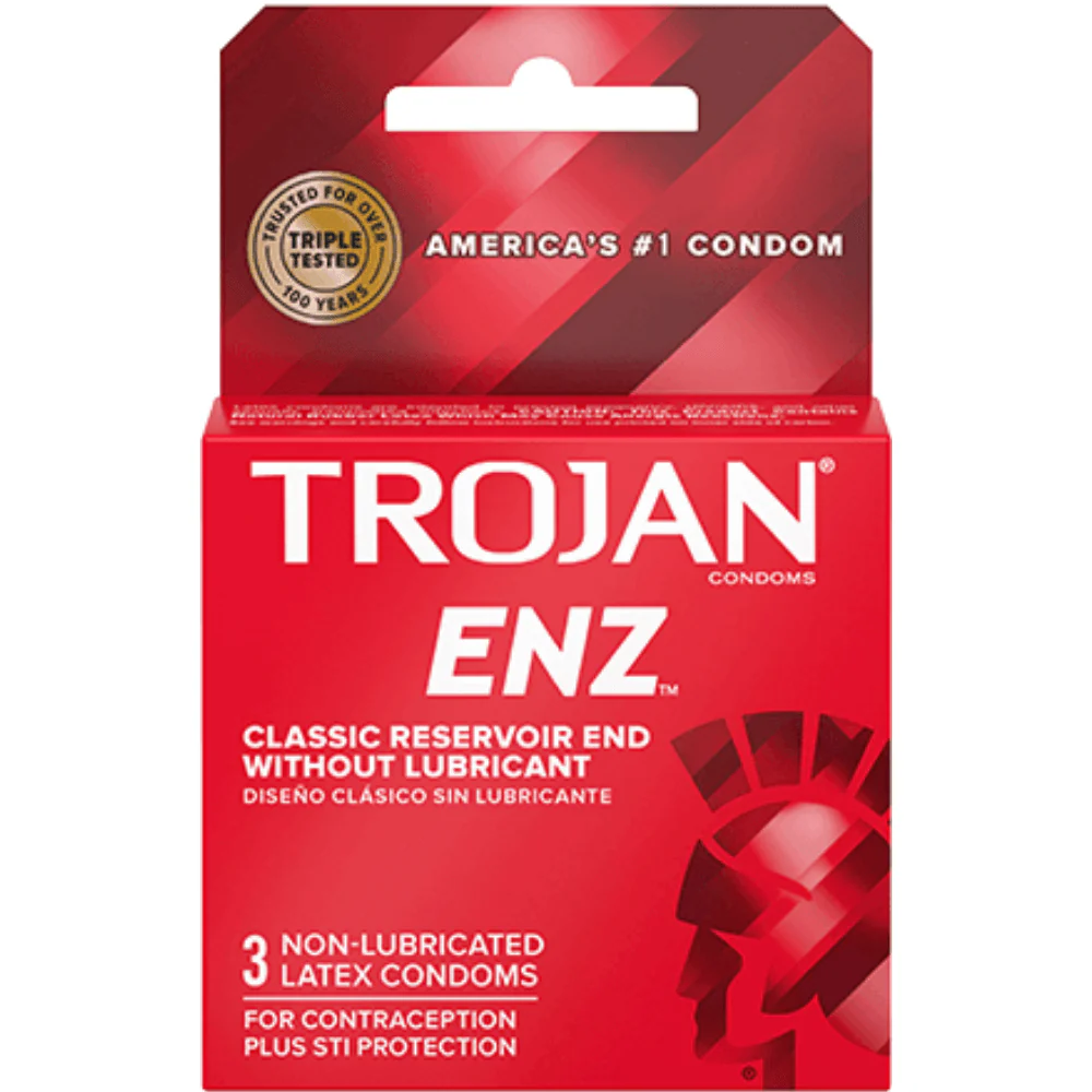 Trojan ENZ Non-Lubricated Latex Condoms - Image 2