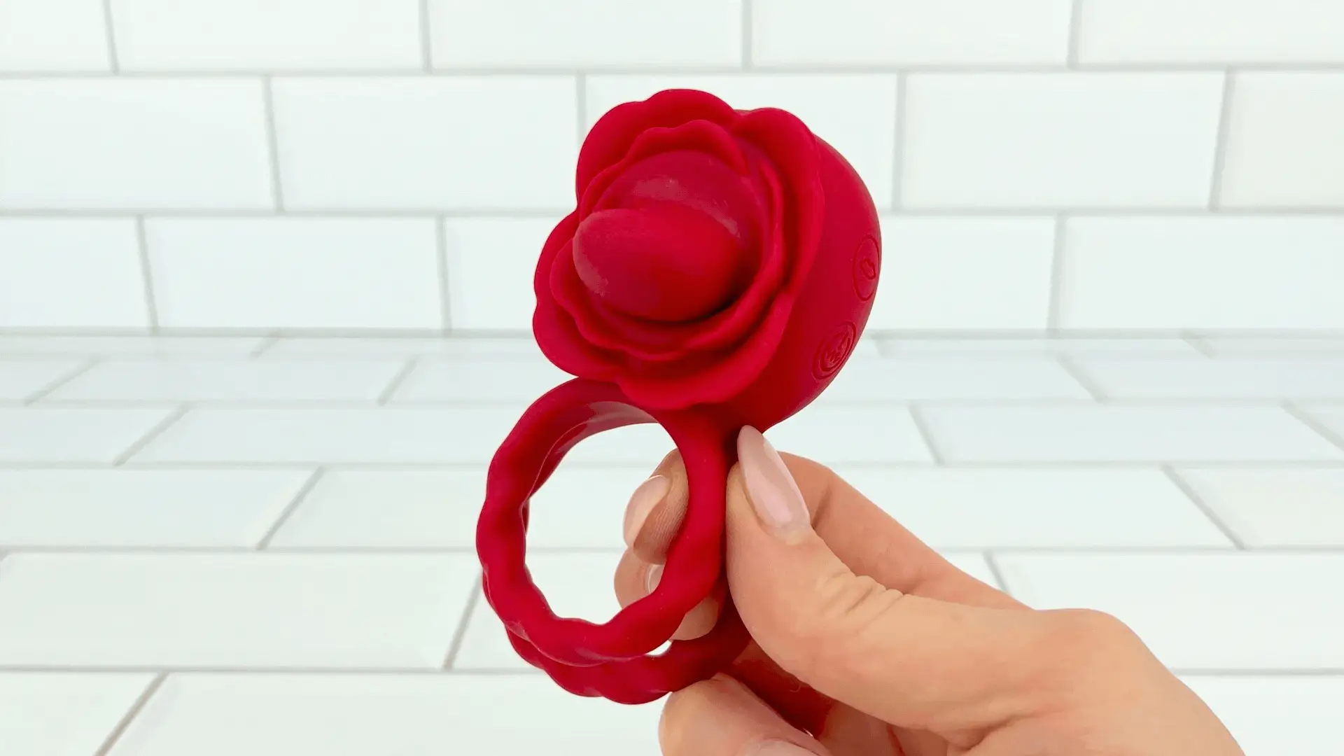 Twirling Tongue Flower Silicone C-Ring - Give Her Oral During Sex While Staying Rock Hard! - Image 2