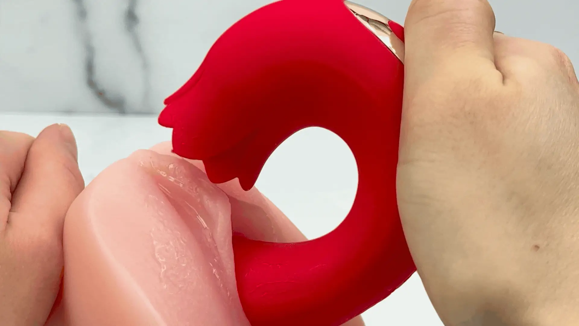Twirling Tongue Tease - Silicone Rotating G-Spot Vibe & Clit Licking Rose - Image 11