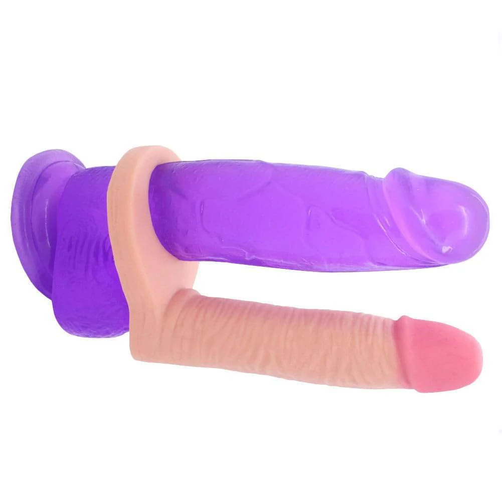 Ultra Real Double Penetration Cockring - Image 2