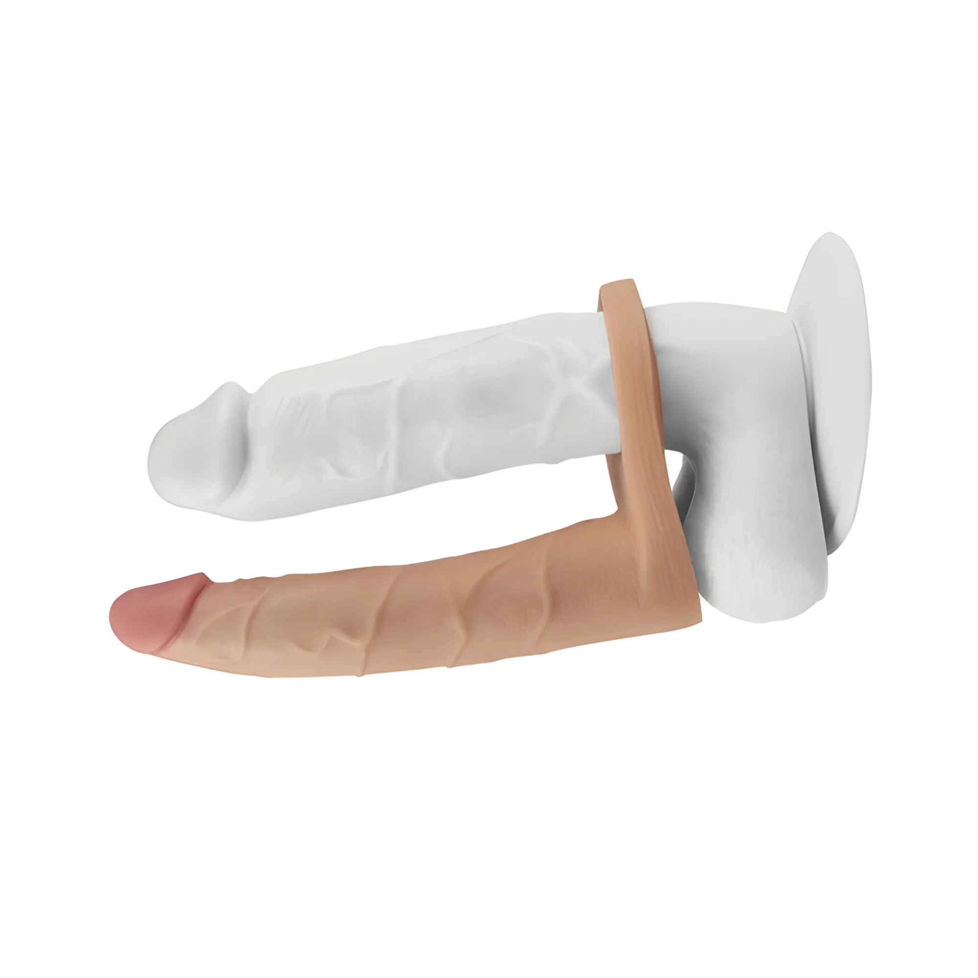 Ultra Soft Double Penetration Vibrating Cock Ring - Image 2