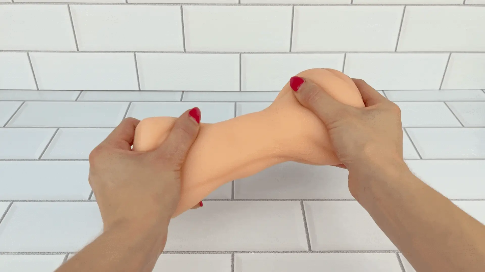 Realistic Easy Grip Dual Entry Pussy & Ass Masturbator - Image 6
