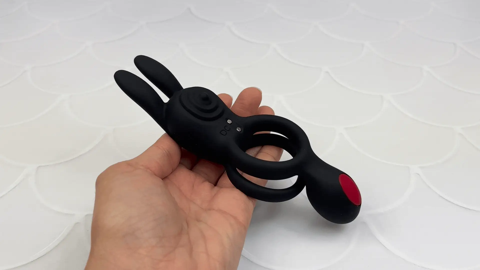 Vibrating Silicone Bunny Dual C-Ring - Penis, Clit, and Scrotum Vibes! - Image 2