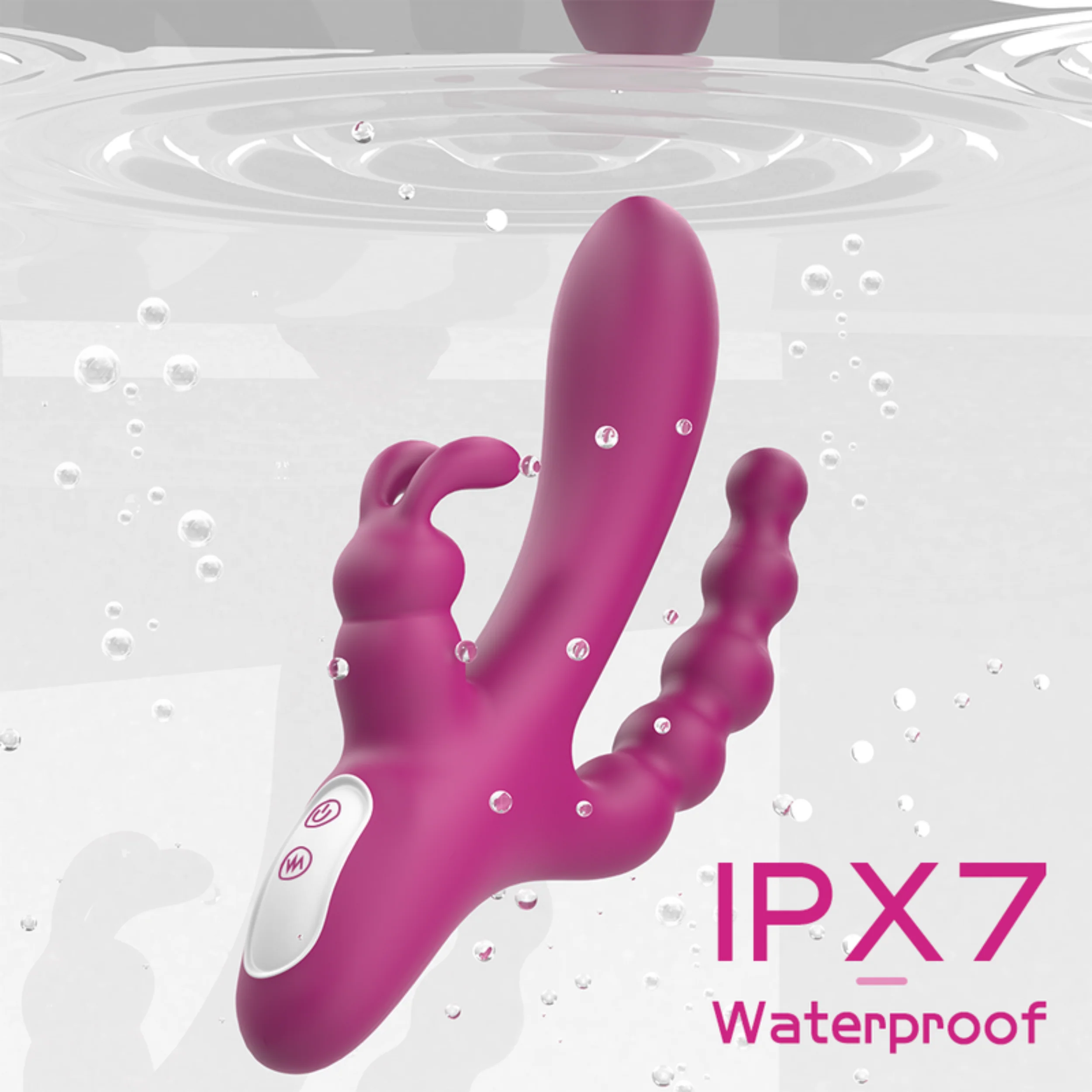 Waterproof Silicone Triple Rabbit Stimulator - Image 11